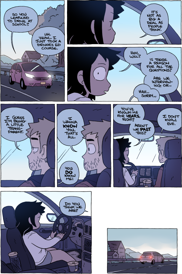 Octopus Pie – #947 – past this (2016-10-14). Meredith Gran, CC BY-NC-SA 3.0 US. https://www.octopuspie.com/comic/947-past-this/
