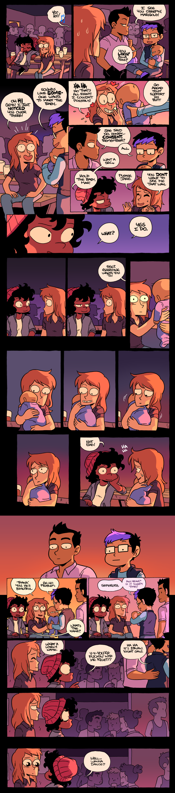 Octopus Pie – #1012-1014 – hold the baby (2017-05-16). Meredith Gran, CC BY-NC-SA 3.0 US. https://www.octopuspie.com/comic/1012-1014-hold-the-baby/