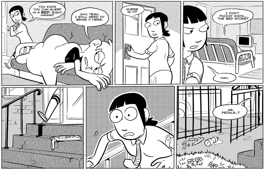 Octopus Pie – #009-the-bed-store (2007-06-01). Meredith Gran, CC BY-NC-SA 3.0 US. https://www.octopuspie.com/comic/009-the-bed-store/