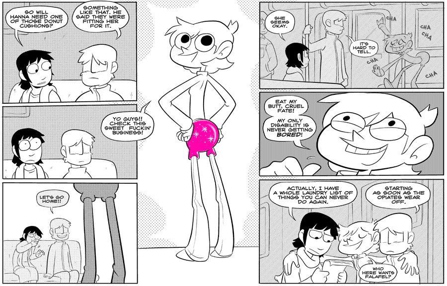Octopus Pie – #094 – cushion (2008-01-09). Meredith Gran, CC BY-NC-SA 3.0 US. https://www.octopuspie.com/comic/094-cushion/
