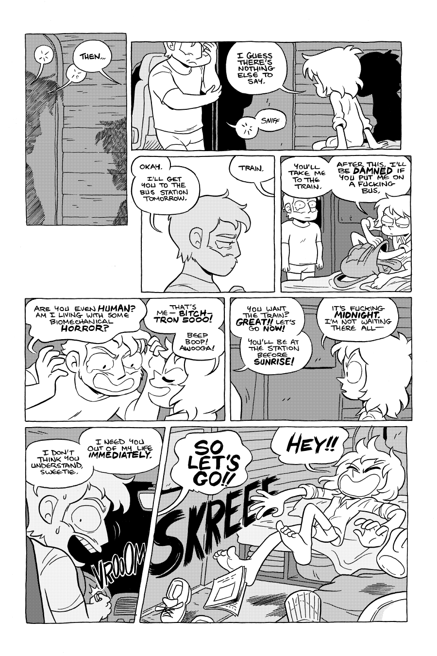 Octopus Pie – #8 – some biomechanical horror (2022-10-06). Meredith Gran, CC BY-NC-SA 3.0 US. https://www.octopuspie.com/comic/8-some-biomechanical-horror/