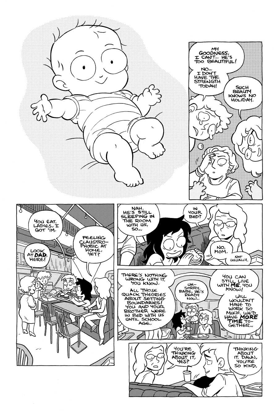 Octopus Pie – #11 – such beauty knows no holiday (2022-10-08). Meredith Gran, CC BY-NC-SA 3.0 US. https://www.octopuspie.com/comic/11-such-beauty-knows-no-holiday/