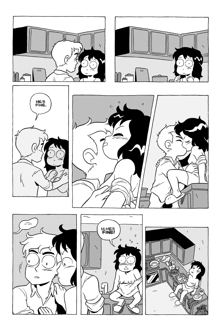 Octopus Pie – #14 – he’s fine (2022-10-11). Meredith Gran, CC BY-NC-SA 3.0 US. https://www.octopuspie.com/comic/14-hes-fine/