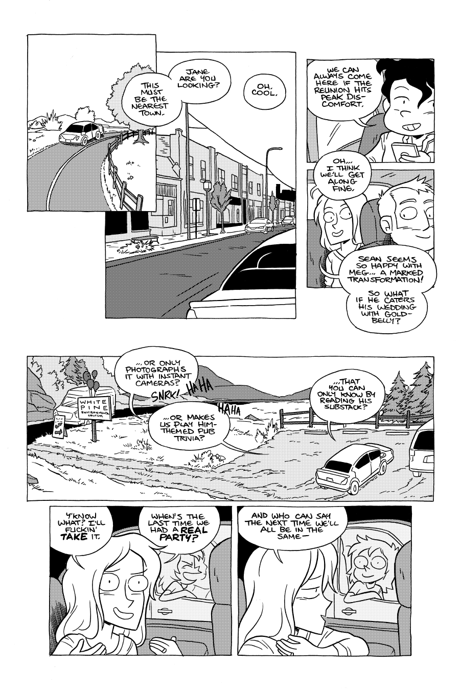 Octopus Pie – #17 – the nearest town (2022-10-14). Meredith Gran, CC BY-NC-SA 3.0 US. https://www.octopuspie.com/comic/17-the-nearest-town/