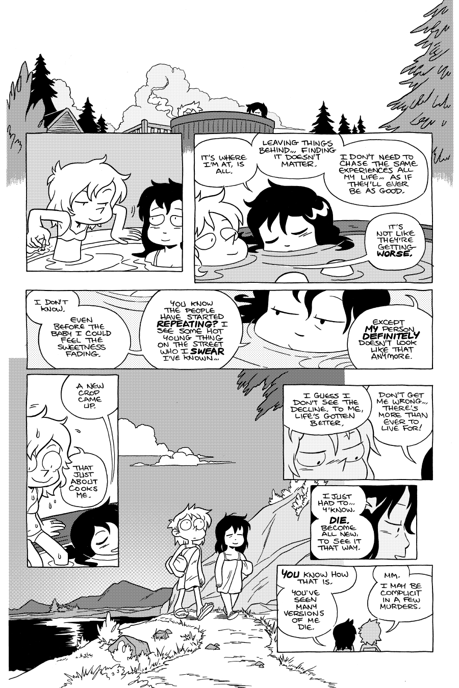 Octopus Pie – #23 – the people have started repeating (2022-10-20). Meredith Gran, CC BY-NC-SA 3.0 US. https://www.octopuspie.com/comic/23-the-people-have-started-repeating/