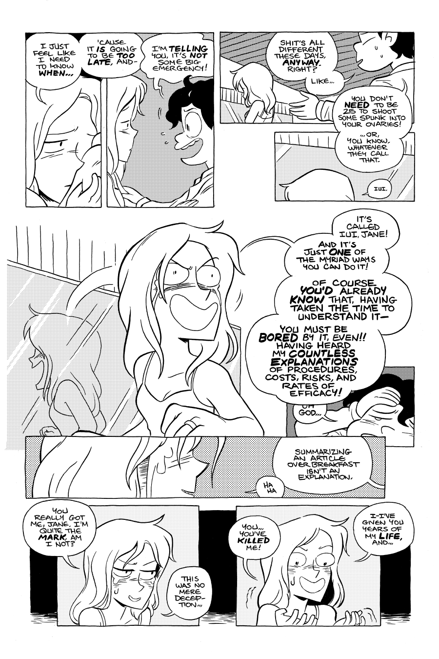 Octopus Pie – #26 – too late (2022-10-23). Meredith Gran, CC BY-NC-SA 3.0 US. https://www.octopuspie.com/comic/26-too-late/