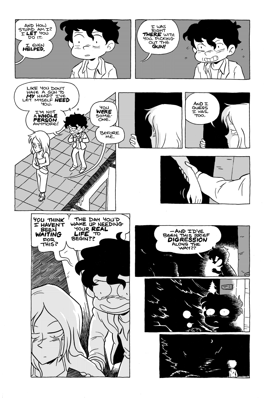 Octopus Pie – #27 – you were someone (2022-10-24). Meredith Gran, CC BY-NC-SA 3.0 US. https://www.octopuspie.com/comic/27-you-were-someone/