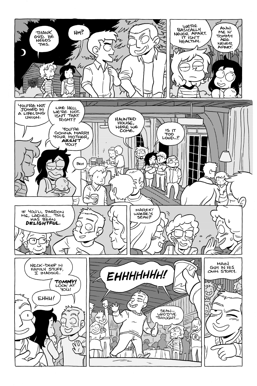 Octopus Pie – #28 – haunted house (2022-10-25). Meredith Gran, CC BY-NC-SA 3.0 US. https://www.octopuspie.com/comic/28-haunted-house/