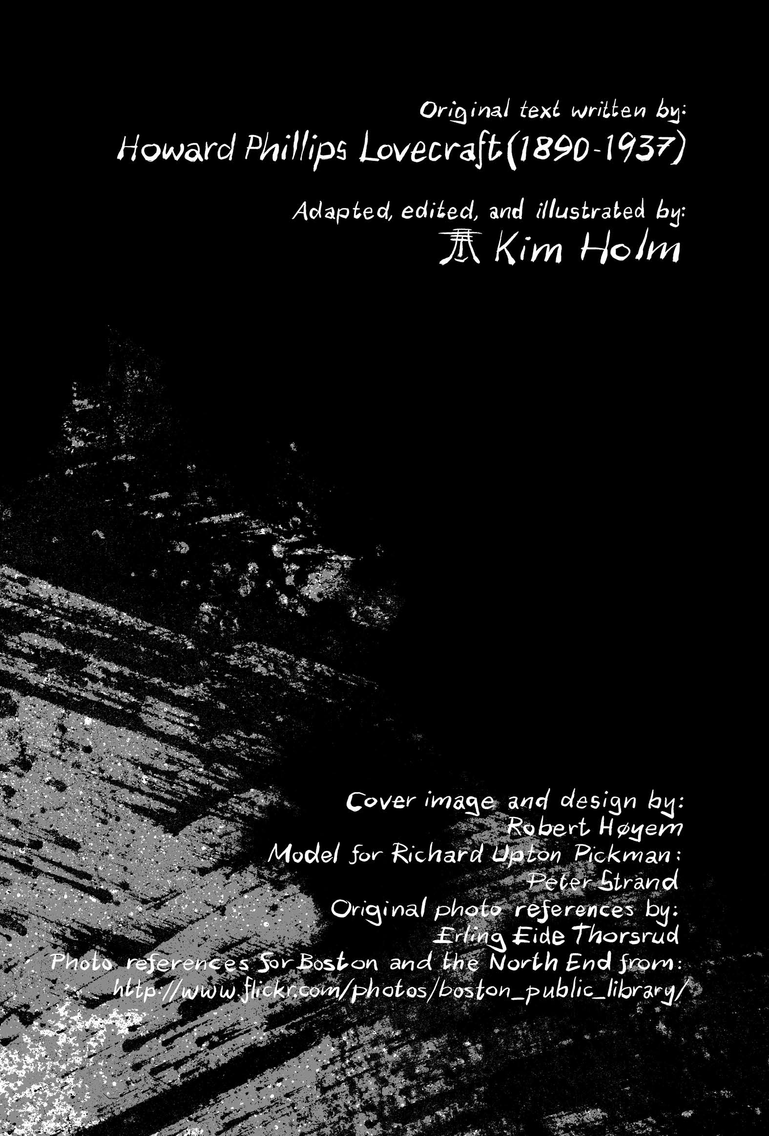 Pickman's Model, adapted and illustrated by Kim Holm after H. P. Lovecraft, page 113. CC BY 3.0.