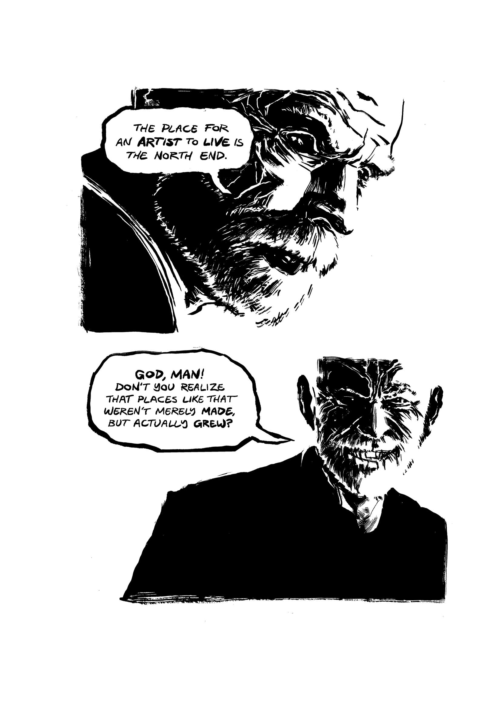 Pickman's Model, adapted and illustrated by Kim Holm after H. P. Lovecraft, page 25. CC BY 3.0.