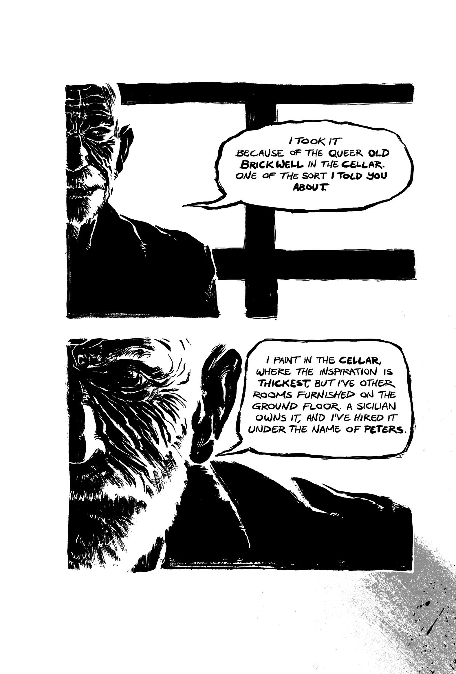 Pickman's Model, adapted and illustrated by Kim Holm after H. P. Lovecraft, page 34. CC BY 3.0.