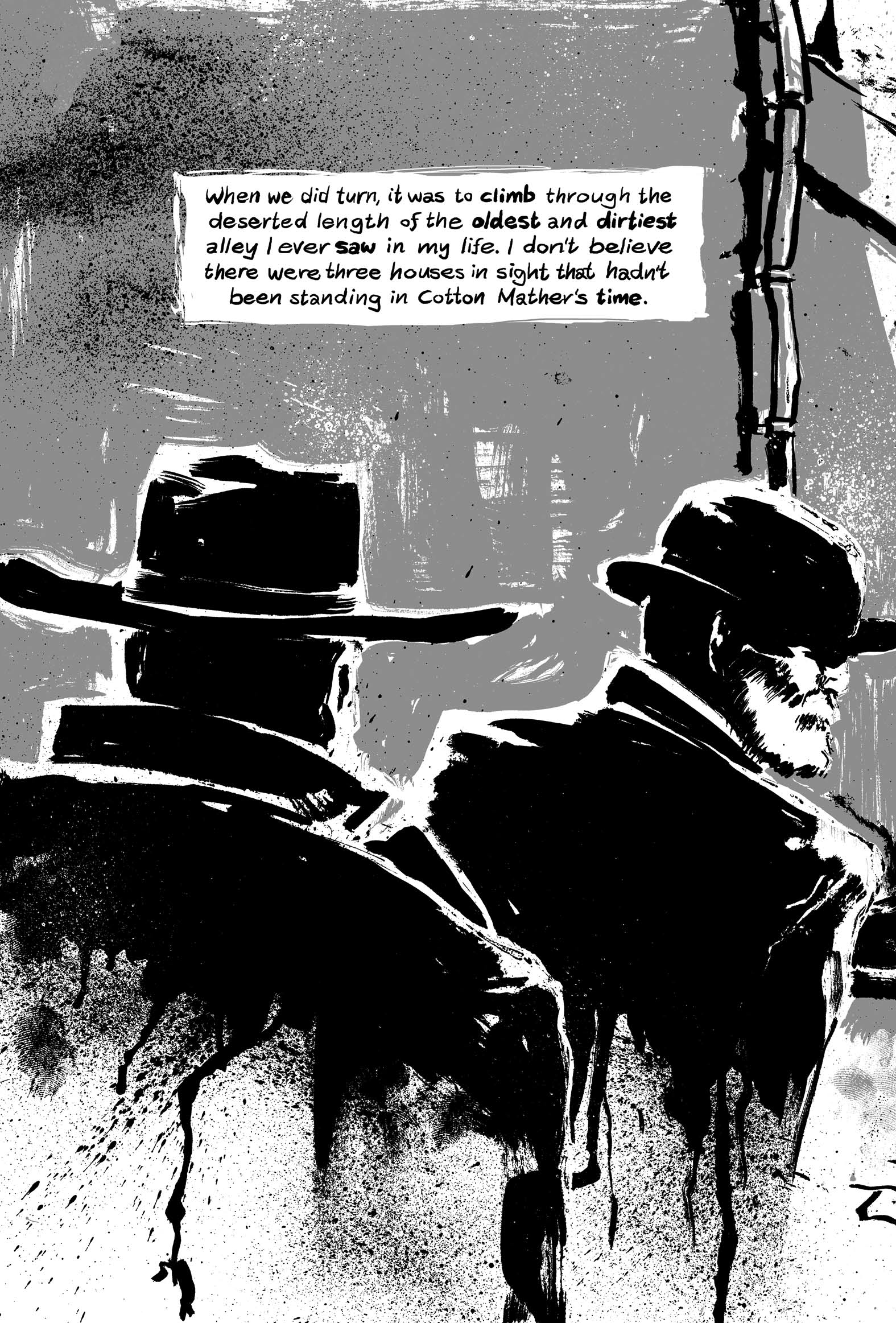 Pickman's Model, adapted and illustrated by Kim Holm after H. P. Lovecraft, page 42. CC BY 3.0.
