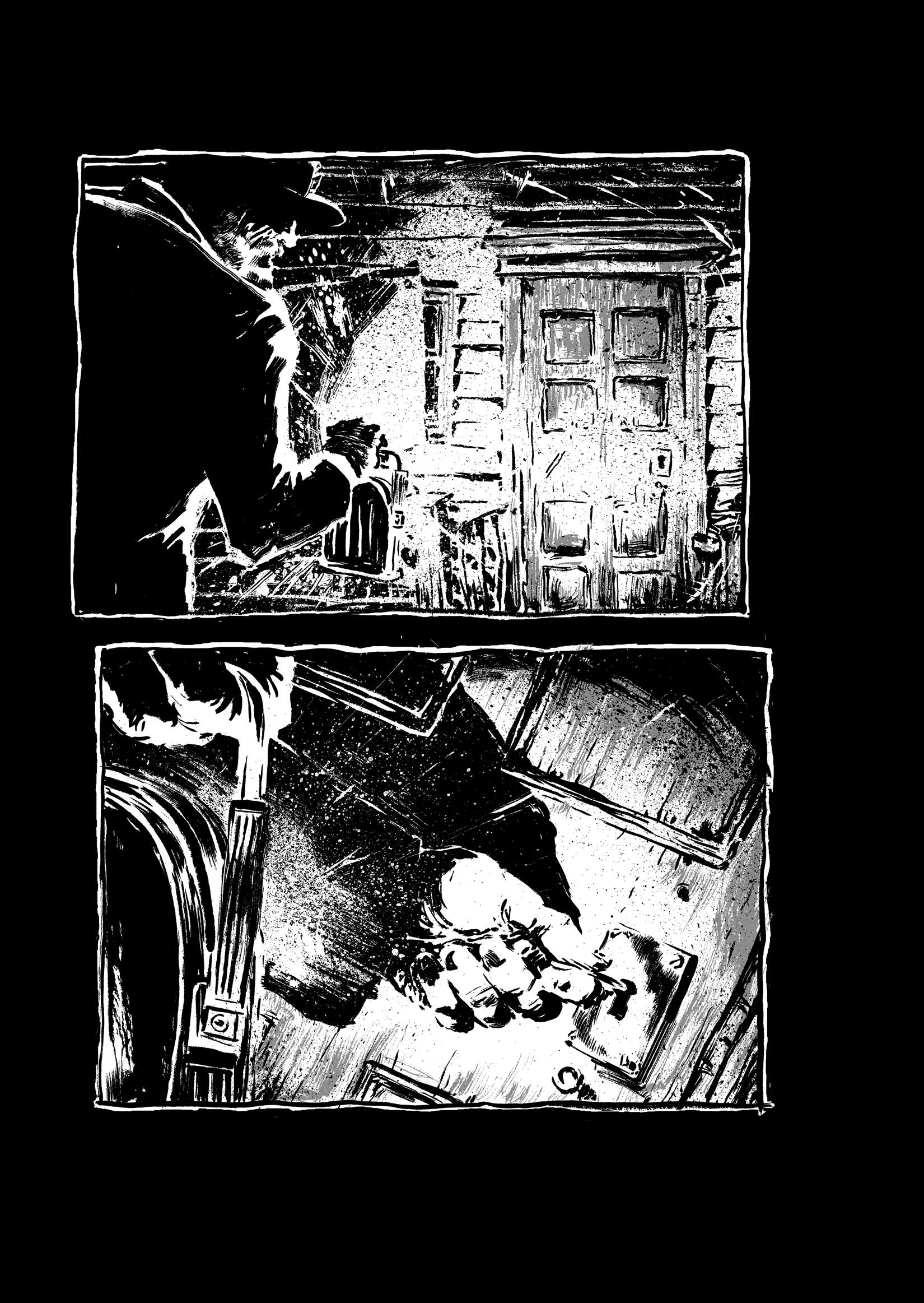 Pickman's Model, adapted and illustrated by Kim Holm after H. P. Lovecraft, page 46. CC BY 3.0.