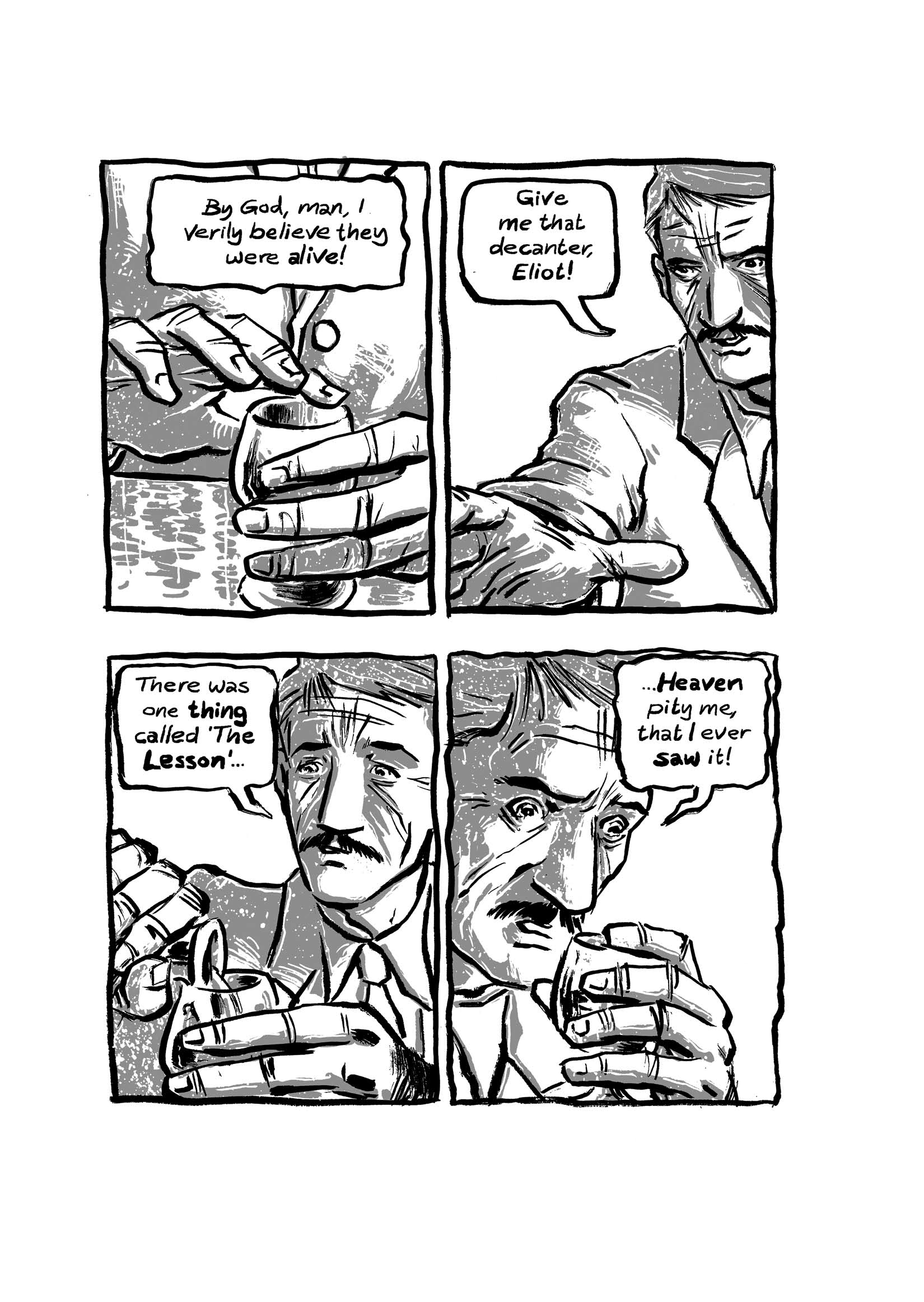Pickman's Model, adapted and illustrated by Kim Holm after H. P. Lovecraft, page 54. CC BY 3.0.