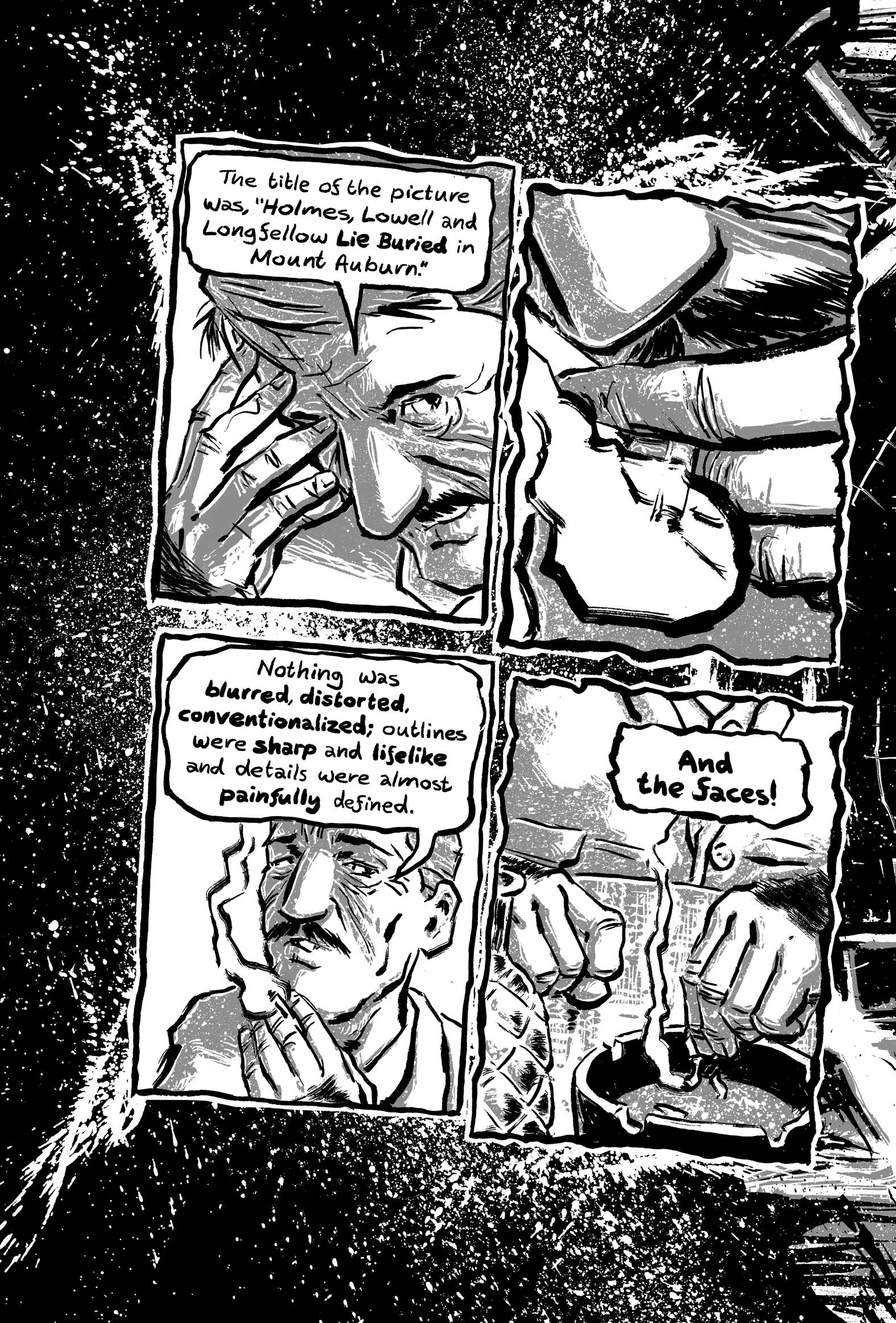Pickman's Model, adapted and illustrated by Kim Holm after H. P. Lovecraft, page 64. CC BY 3.0.