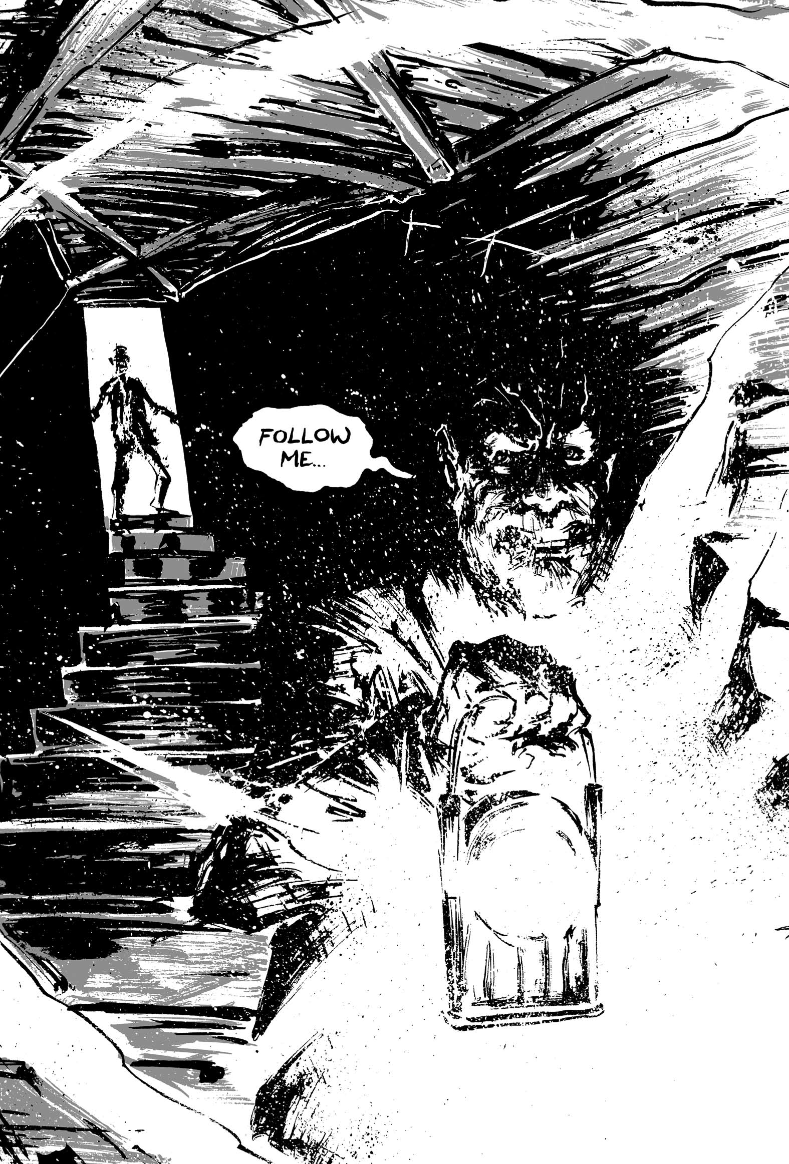 Pickman's Model, adapted and illustrated by Kim Holm after H. P. Lovecraft, page 65. CC BY 3.0.