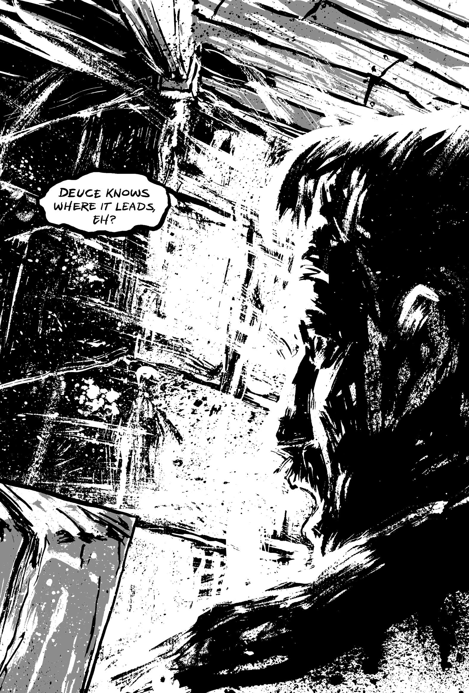 Pickman's Model, adapted and illustrated by Kim Holm after H. P. Lovecraft, page 71. CC BY 3.0.