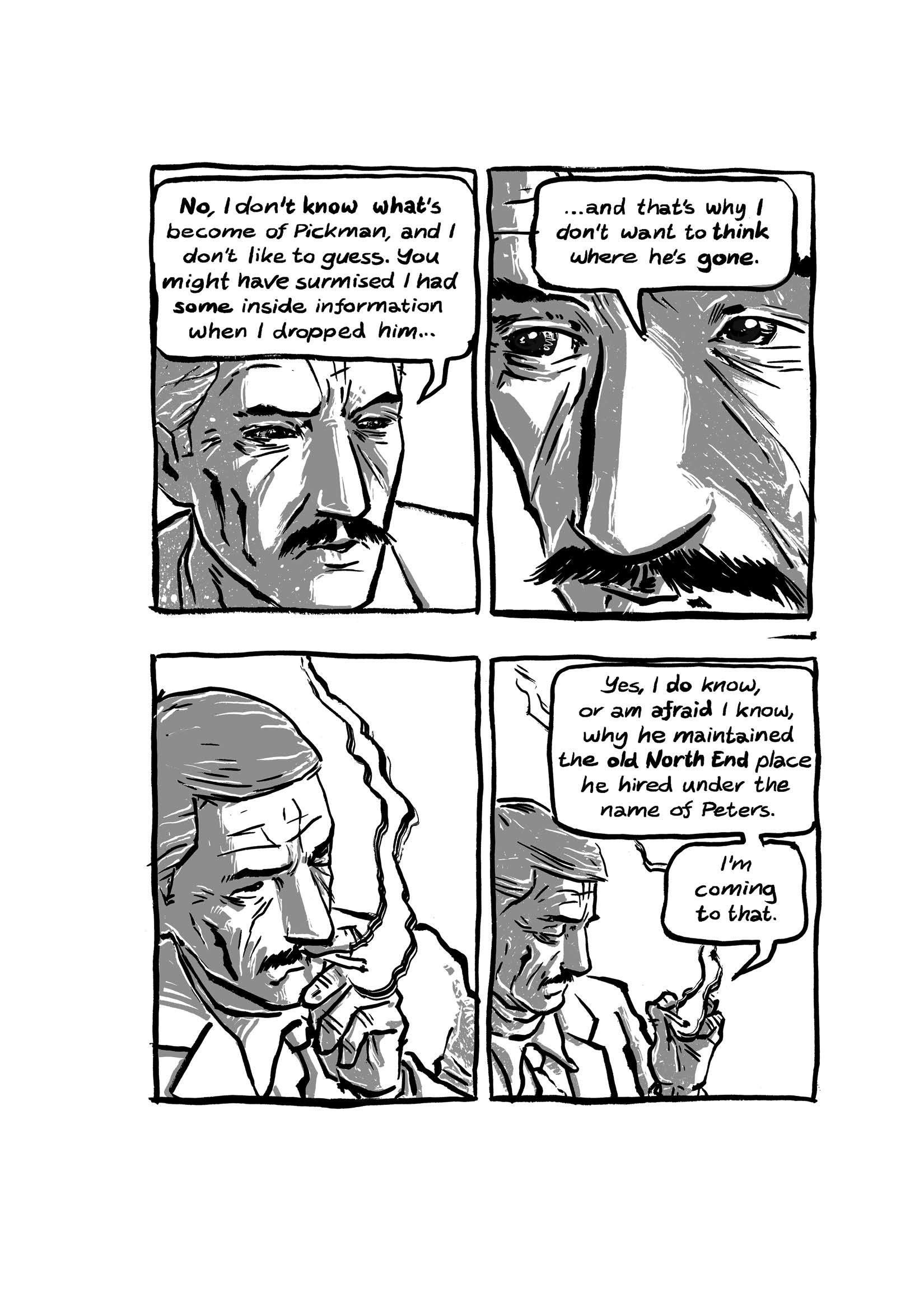 Pickman's Model, adapted and illustrated by Kim Holm after H. P. Lovecraft, page 9. CC BY 3.0.