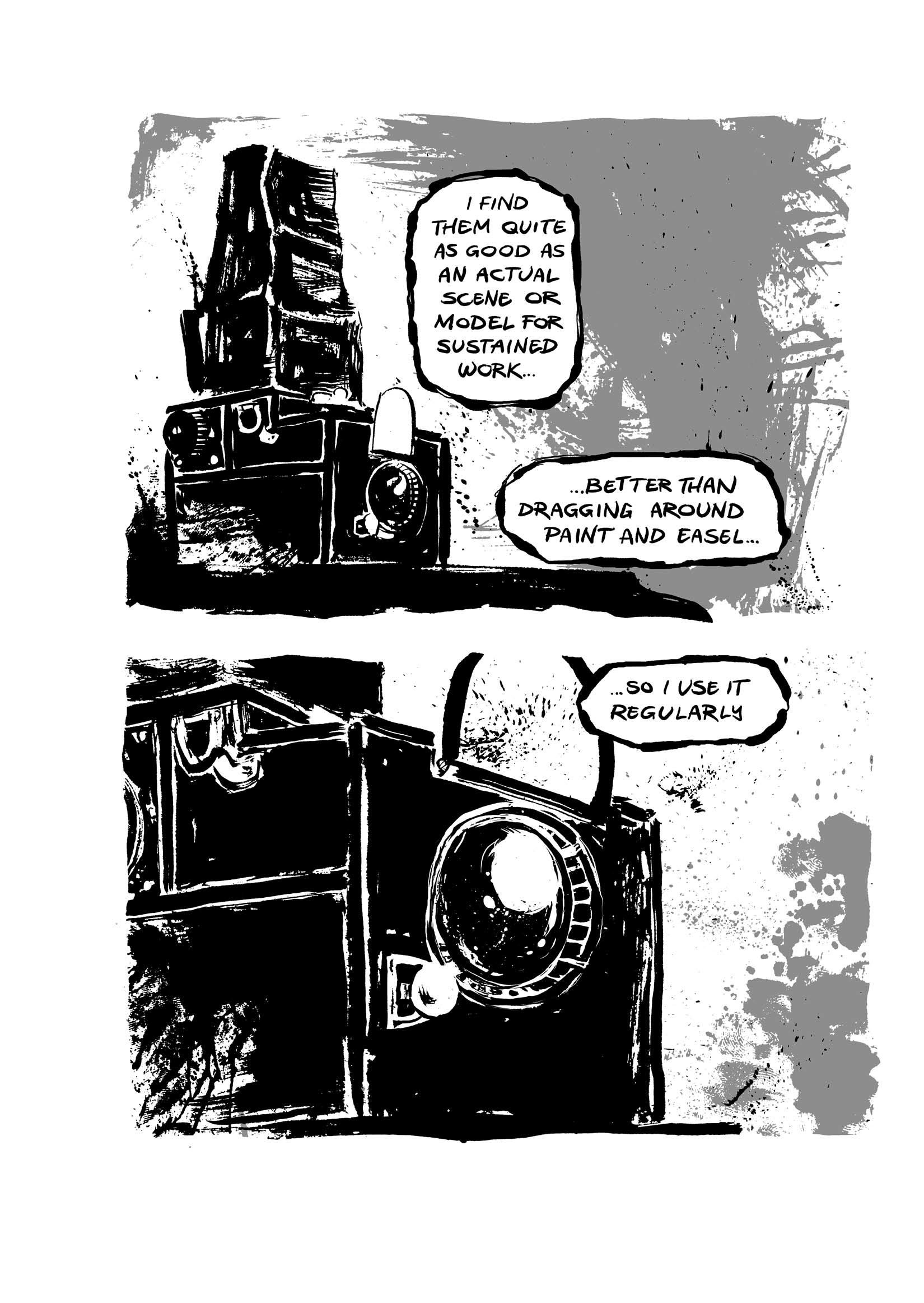 Pickman's Model, adapted and illustrated by Kim Holm after H. P. Lovecraft, page 77. CC BY 3.0.