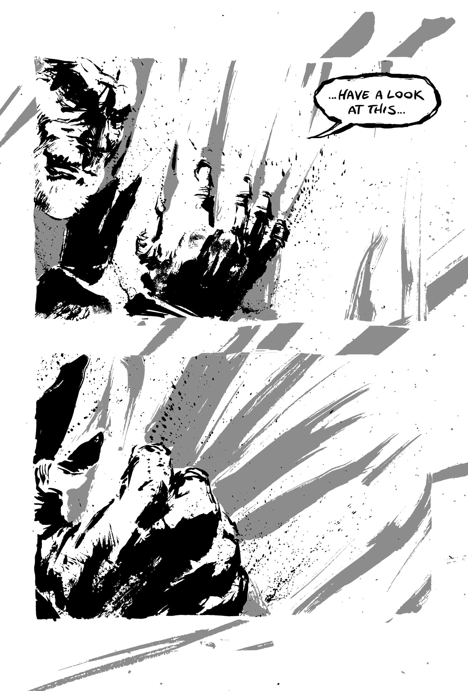 Pickman's Model, adapted and illustrated by Kim Holm after H. P. Lovecraft, page 80. CC BY 3.0.