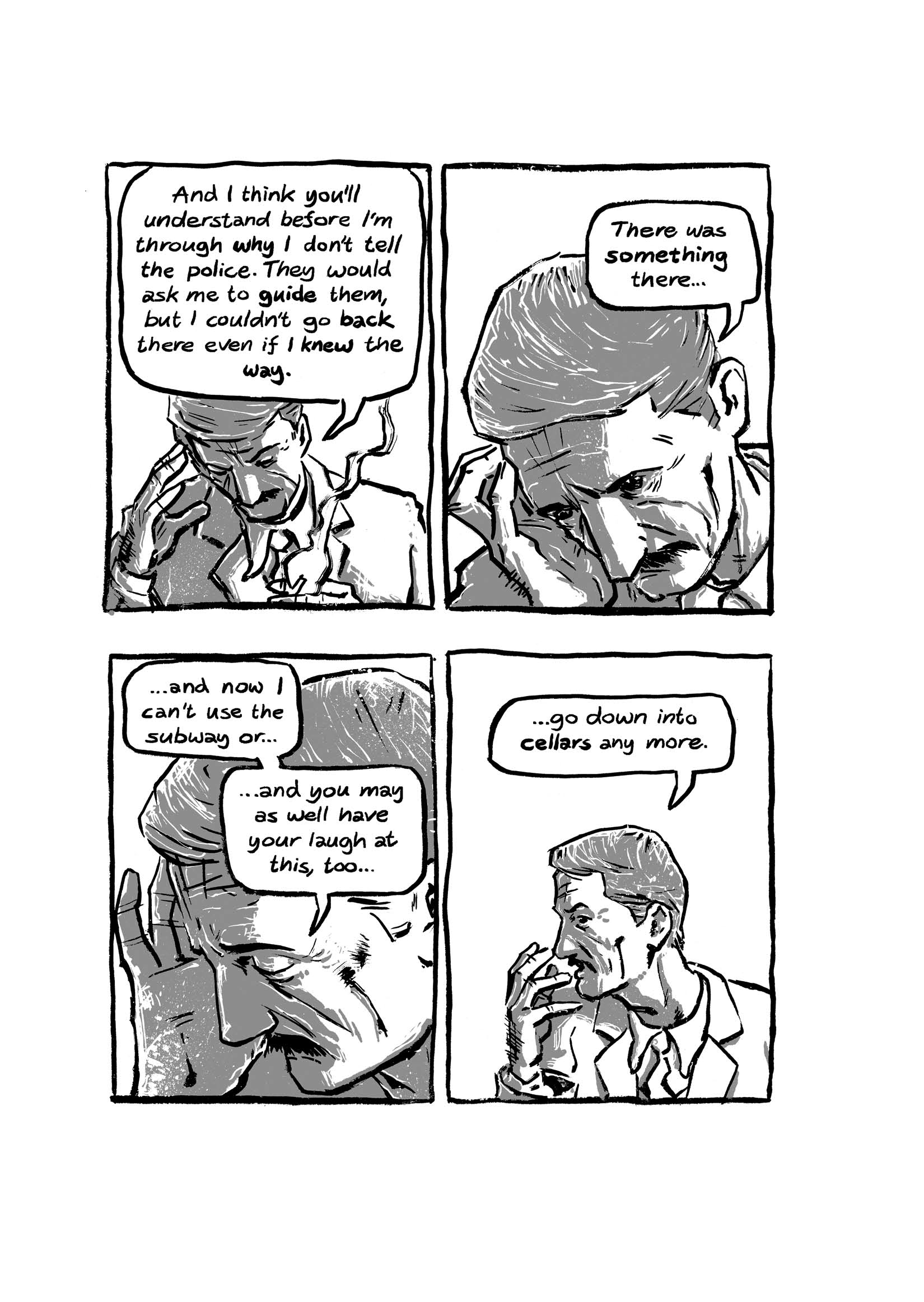 Pickman's Model, adapted and illustrated by Kim Holm after H. P. Lovecraft, page 10. CC BY 3.0.