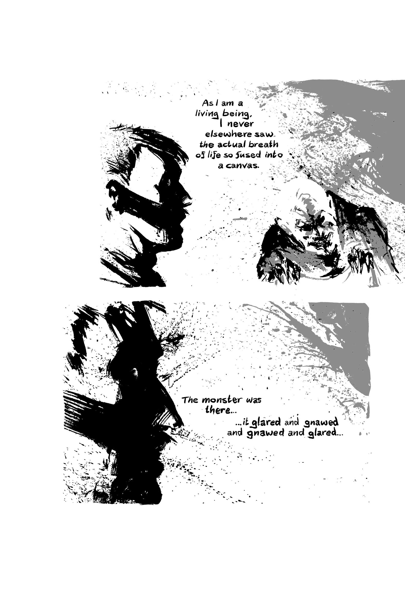 Pickman's Model, adapted and illustrated by Kim Holm after H. P. Lovecraft, page 86. CC BY 3.0.