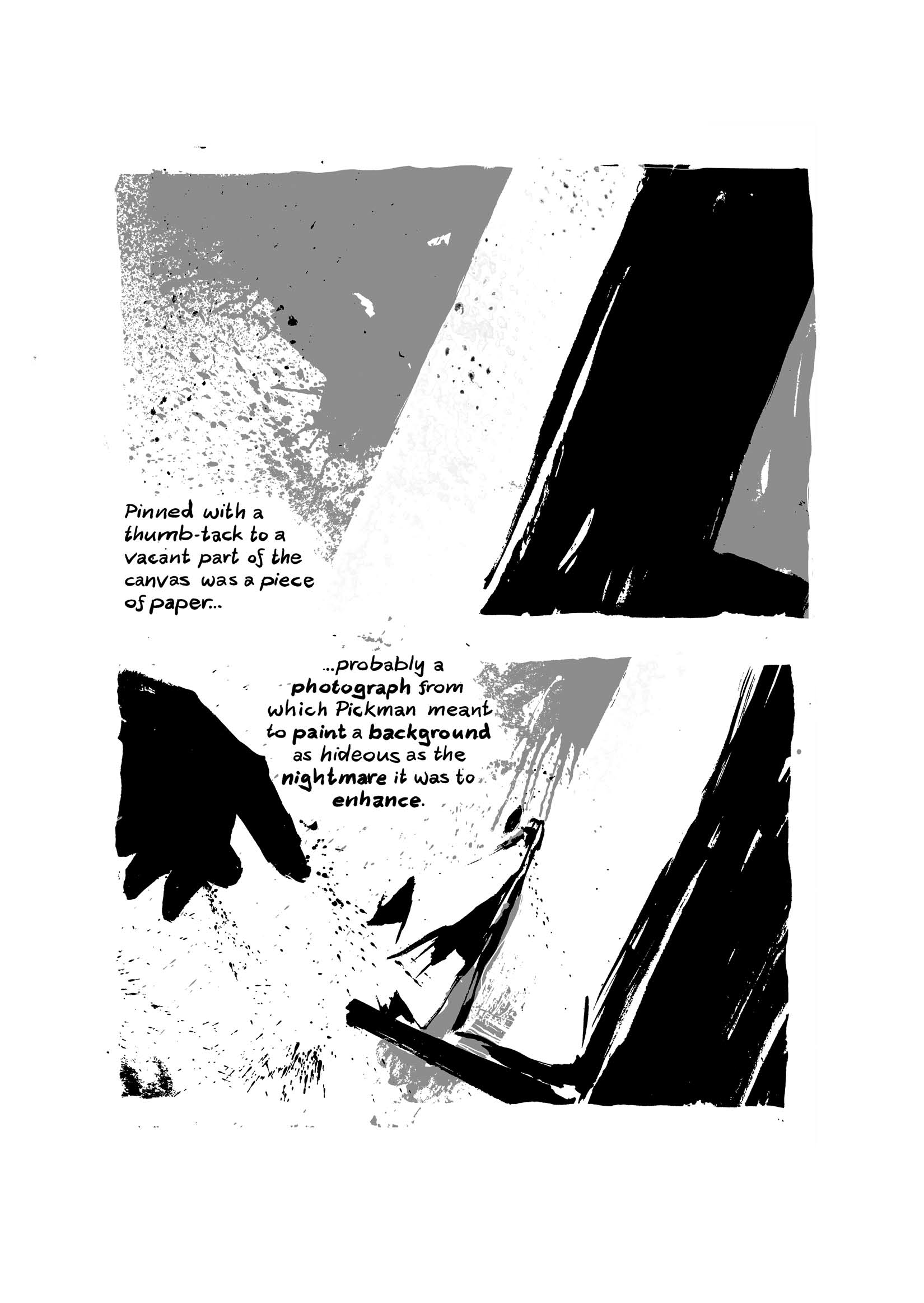 Pickman's Model, adapted and illustrated by Kim Holm after H. P. Lovecraft, page 89. CC BY 3.0.