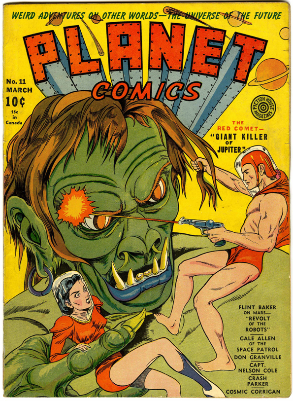 Planet Comics #11 (Fiction House), page 1. Public domain (US).