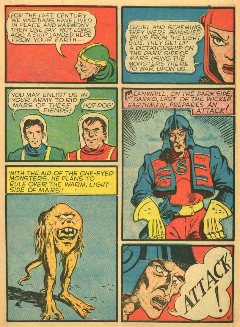 Planet Comics #1 (Fiction House), page 11. Public domain (US).