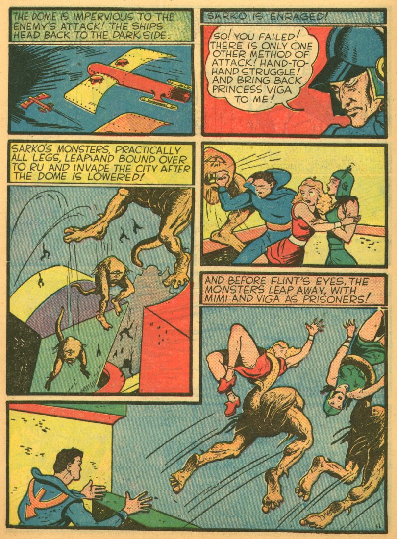 Planet Comics #1 (Fiction House), page 13. Public domain (US).