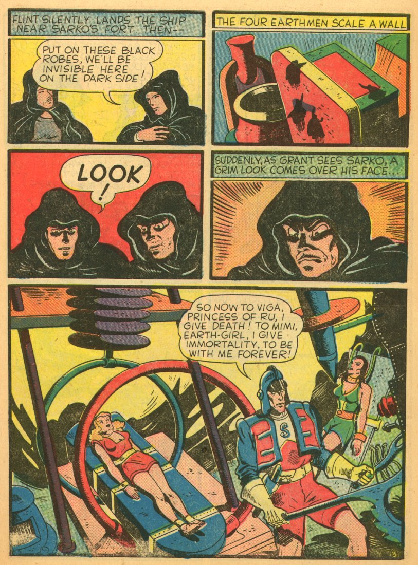 Planet Comics #1 (Fiction House), page 15. Public domain (US).