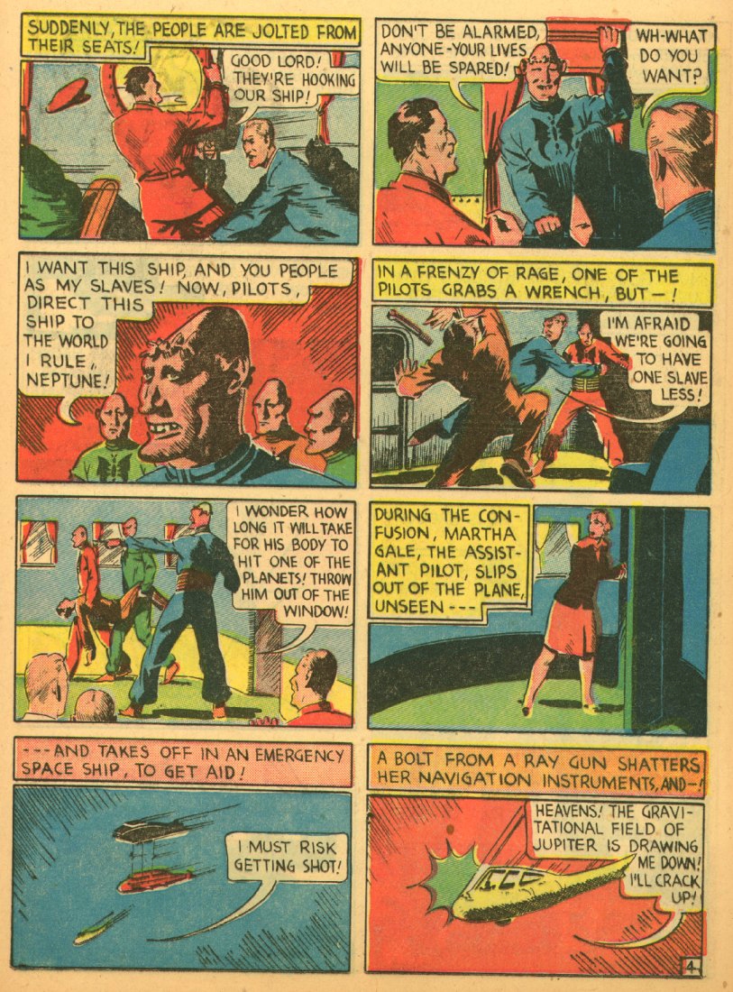 Planet Comics #1 (Fiction House), page 21. Public domain (US).