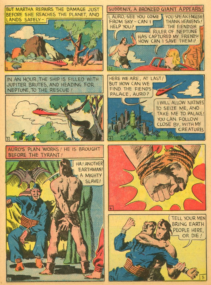 Planet Comics #1 (Fiction House), page 22. Public domain (US).