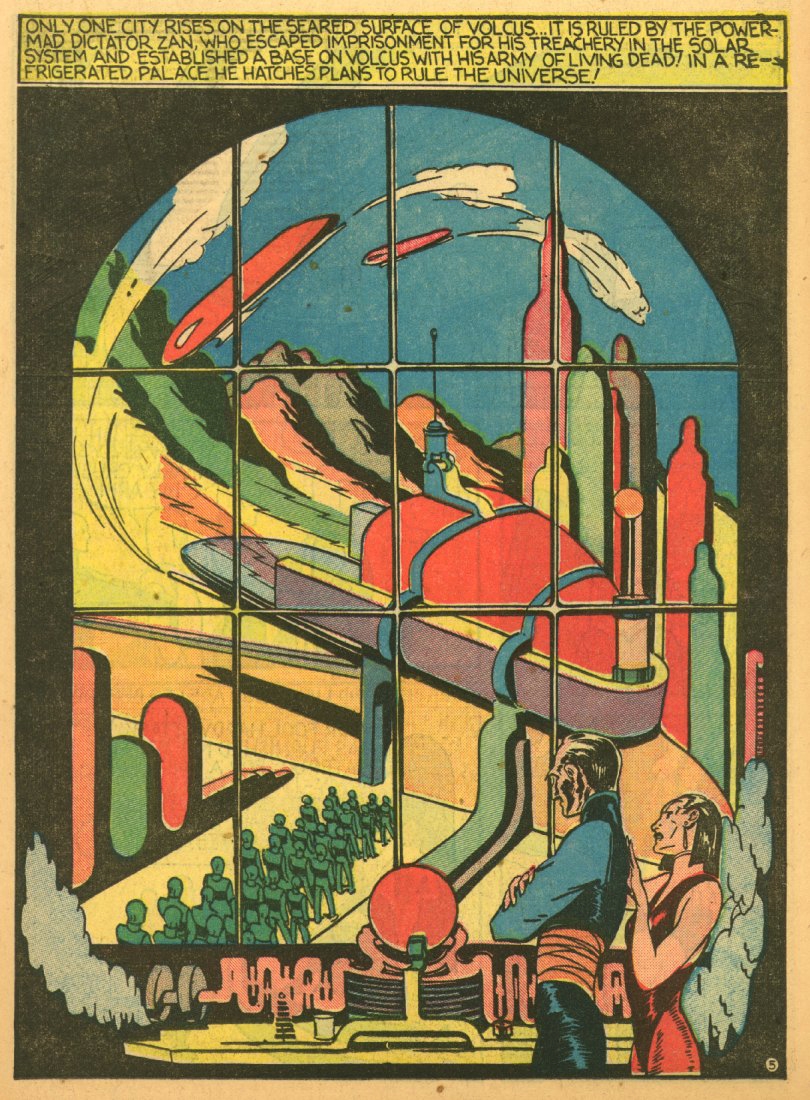 Planet Comics #1 (Fiction House), page 33. Public domain (US).