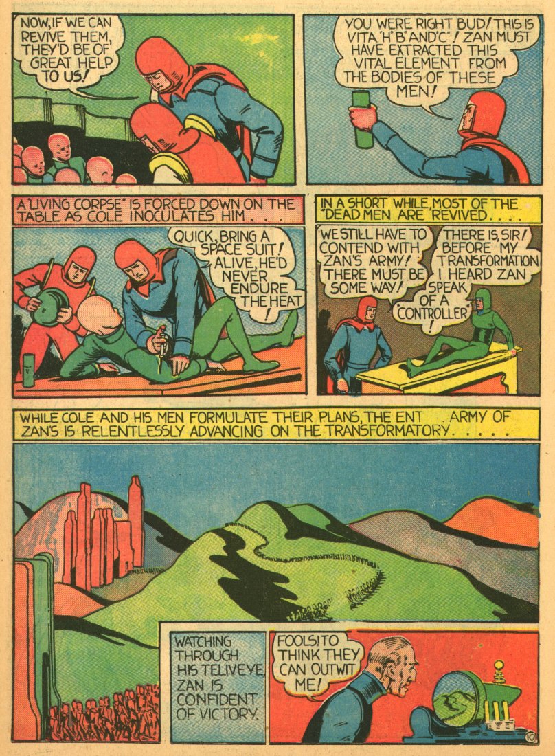 Planet Comics #1 (Fiction House), page 38. Public domain (US).
