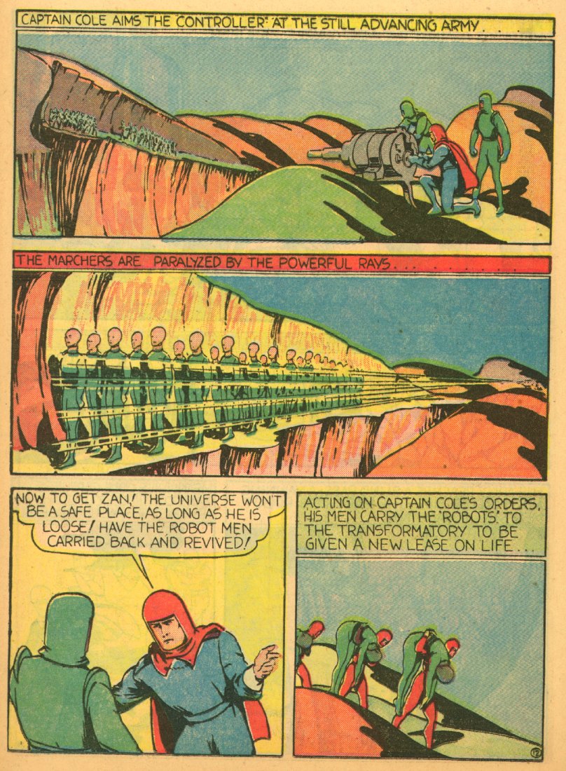 Planet Comics #1 (Fiction House), page 40. Public domain (US).