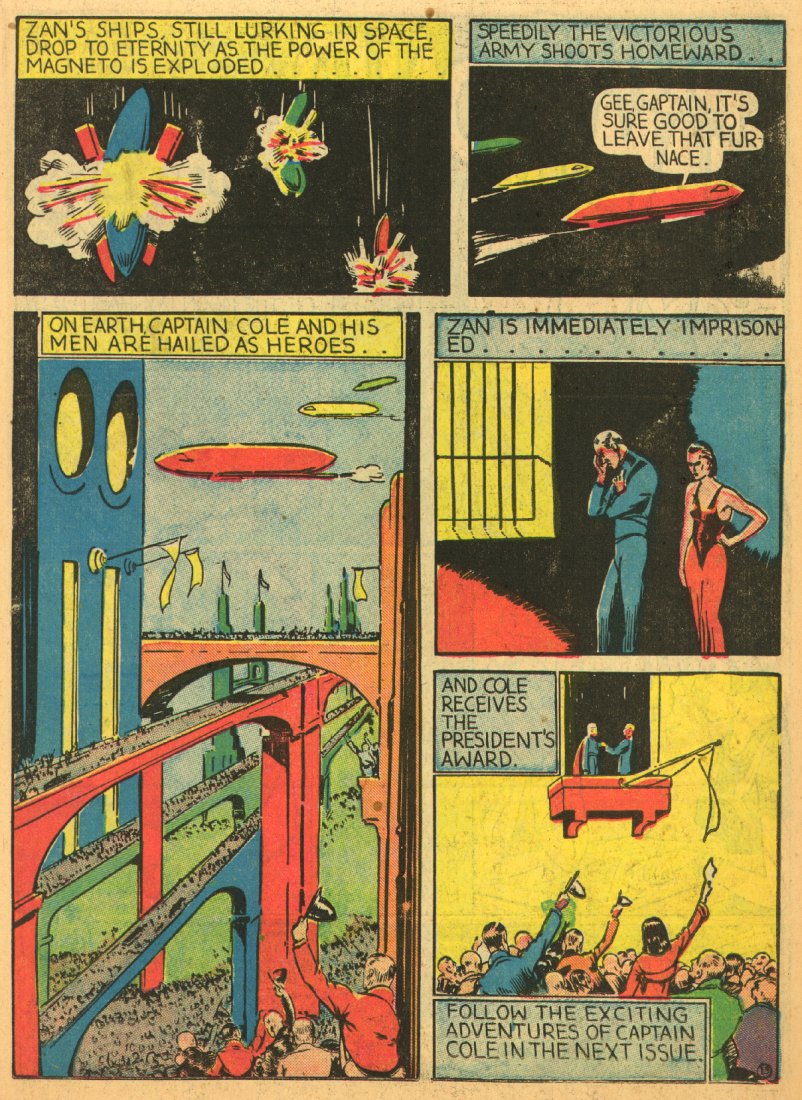 Planet Comics #1 (Fiction House), page 43. Public domain (US).