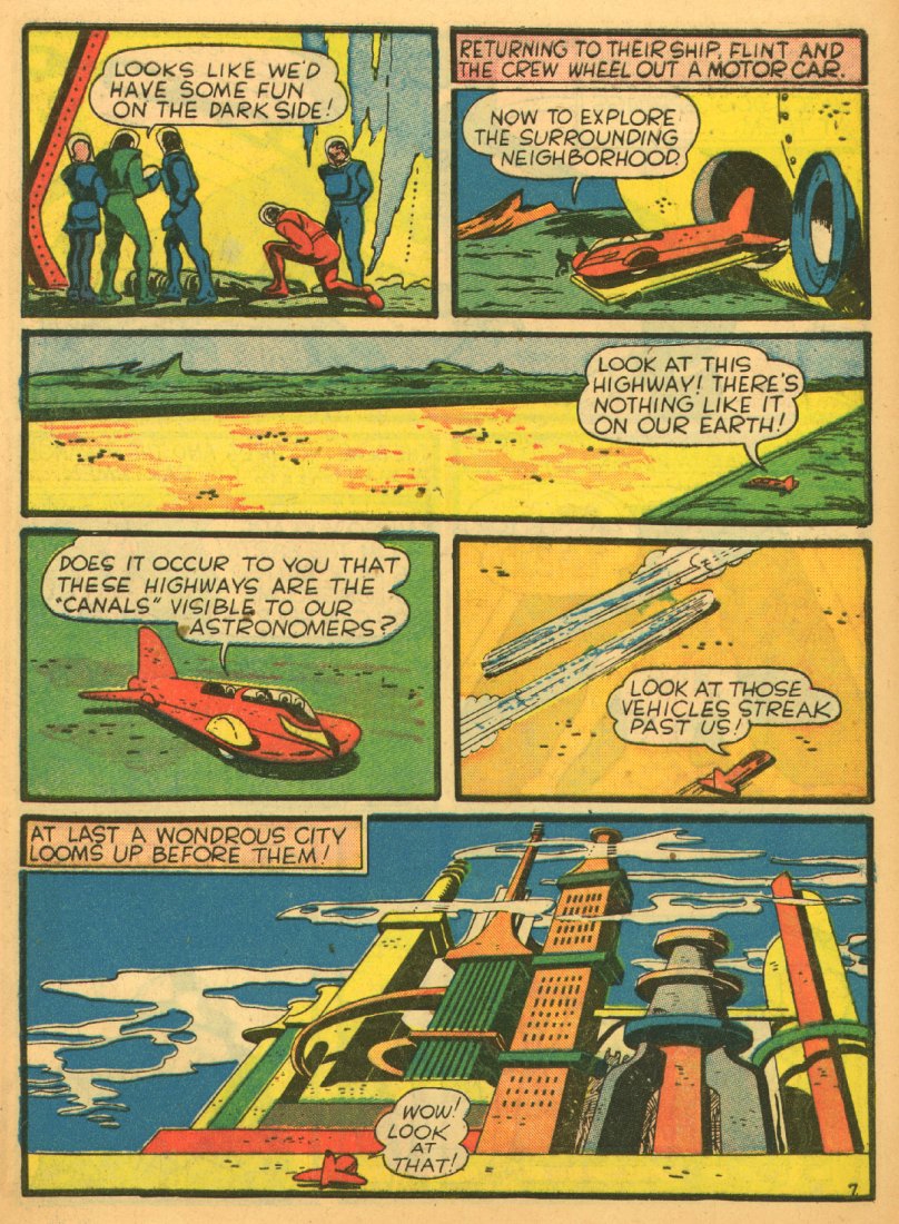 Planet Comics #1 (Fiction House), page 9. Public domain (US).
