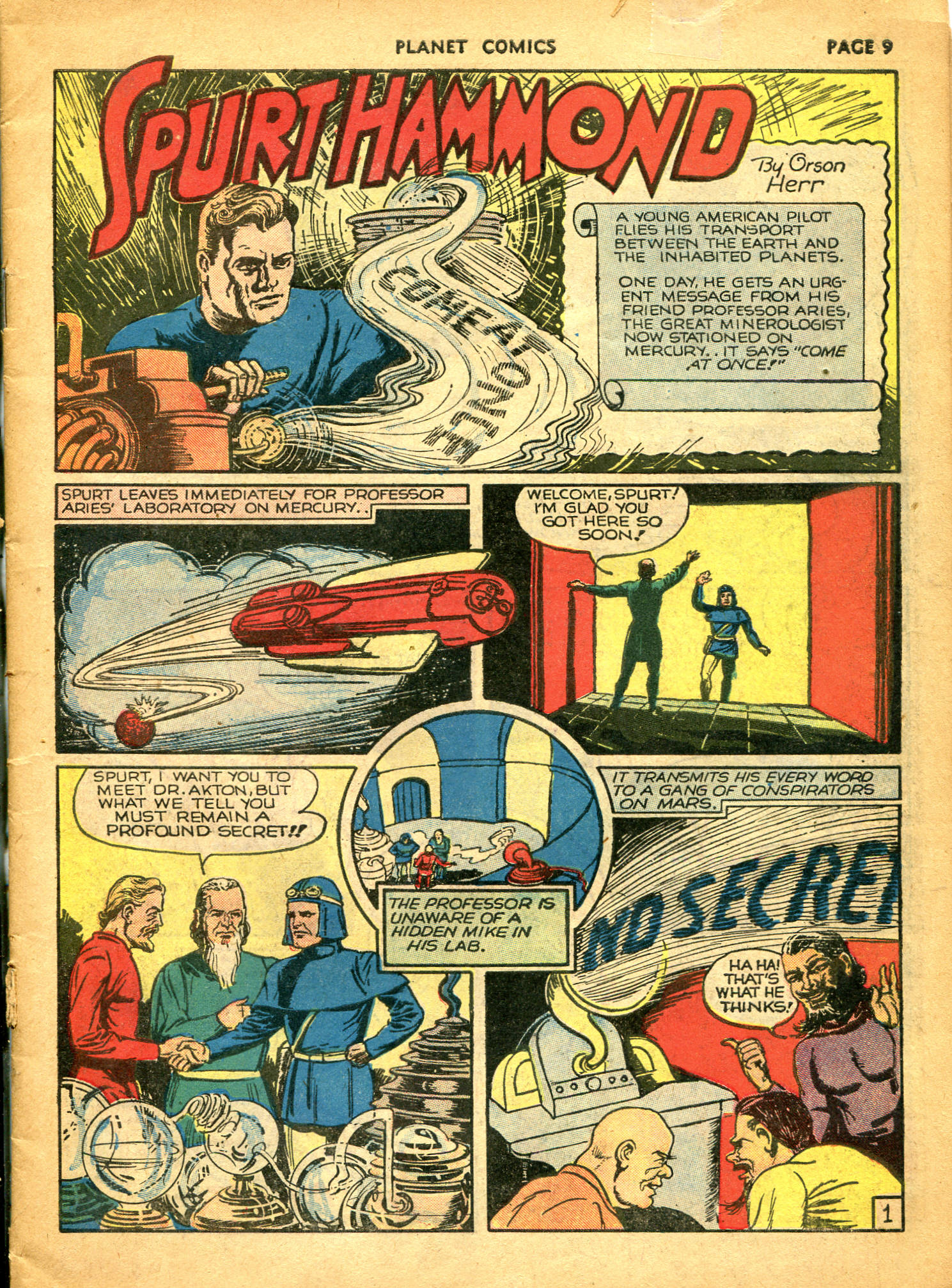 Planet Comics #10 (Fiction House), page 11. Public domain (US).