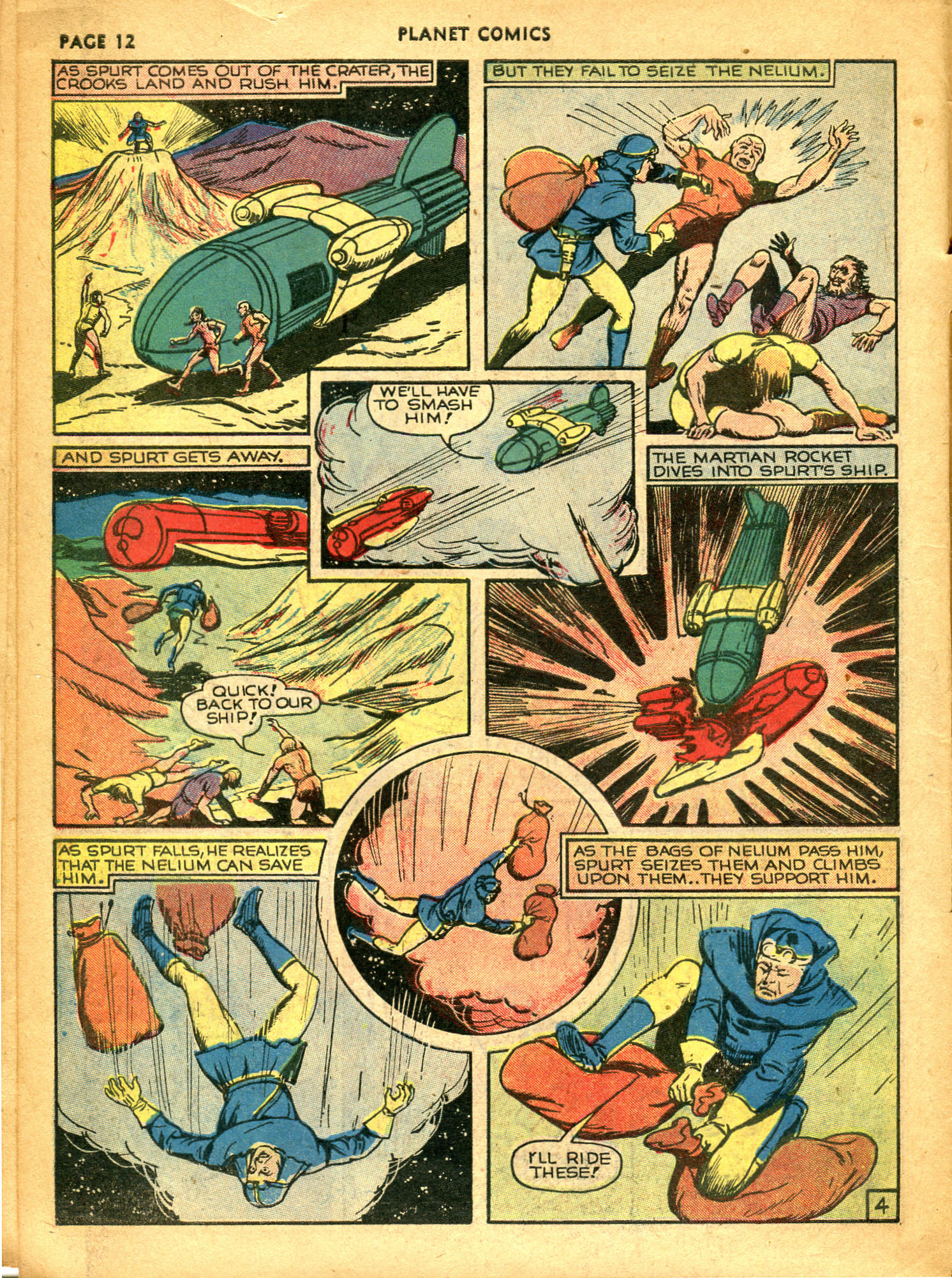Planet Comics #10 (Fiction House), page 14. Public domain (US).