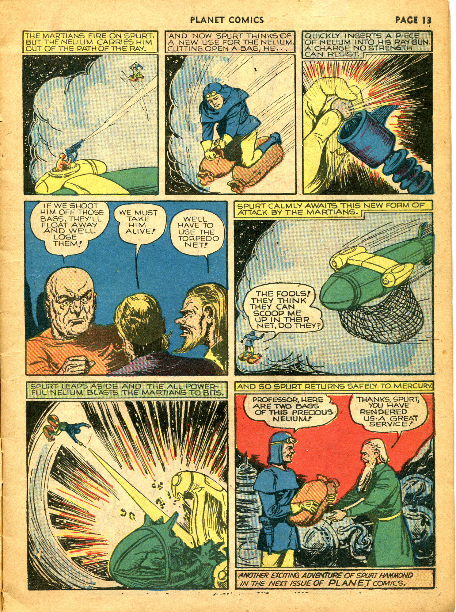 Planet Comics #10 (Fiction House), page 15. Public domain (US).