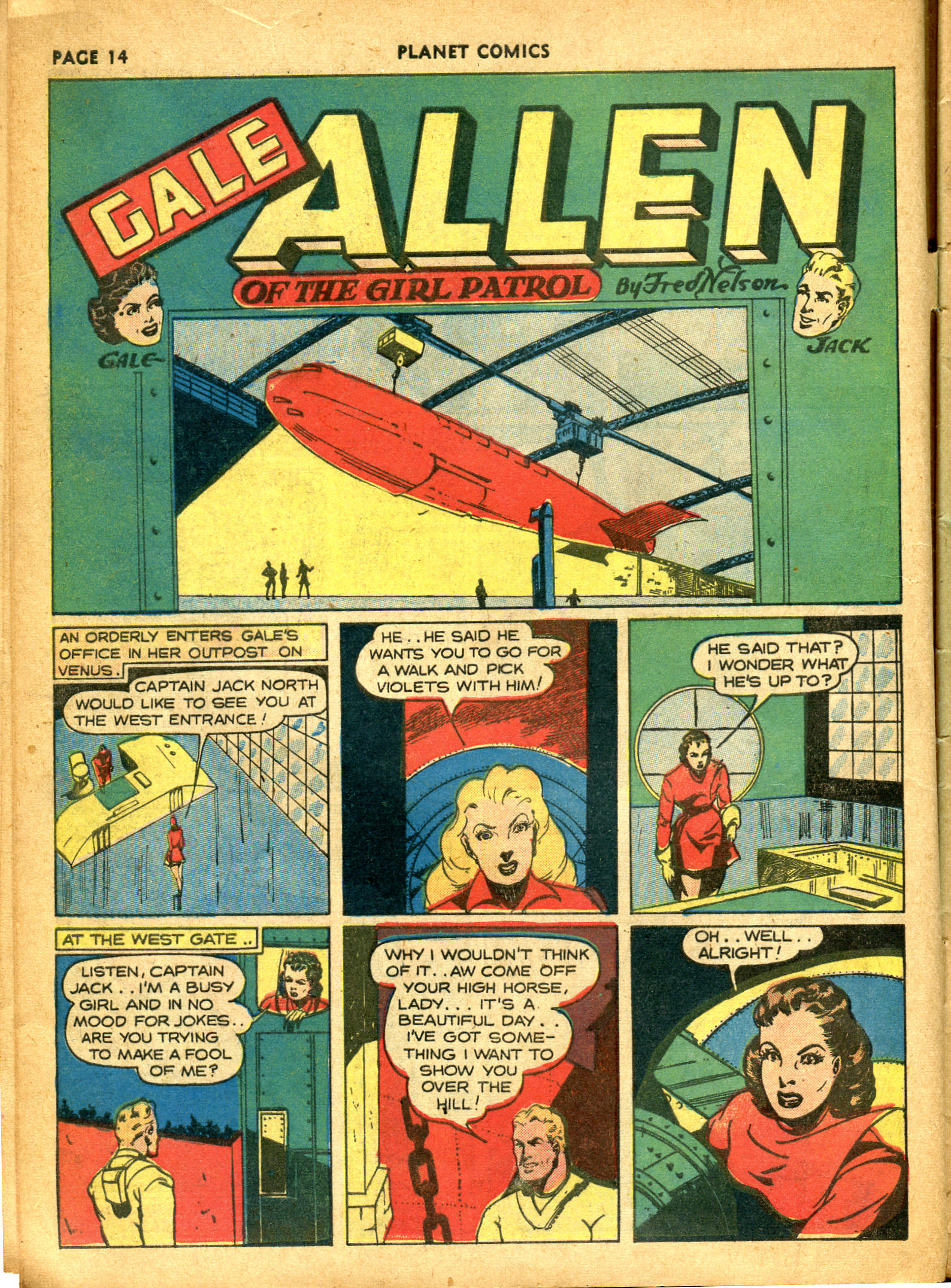 Planet Comics #10 (Fiction House), page 16. Public domain (US).