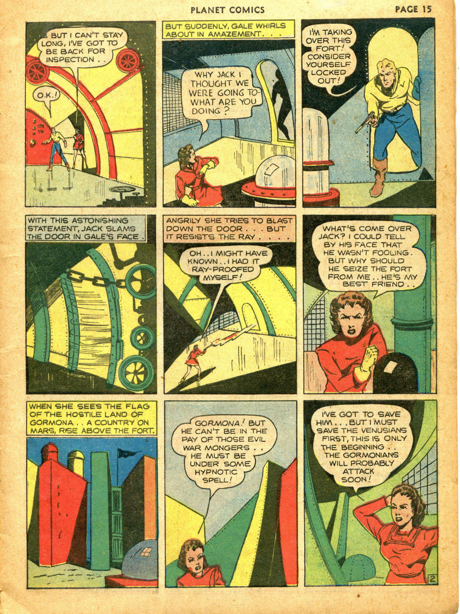 Planet Comics #10 (Fiction House), page 17. Public domain (US).