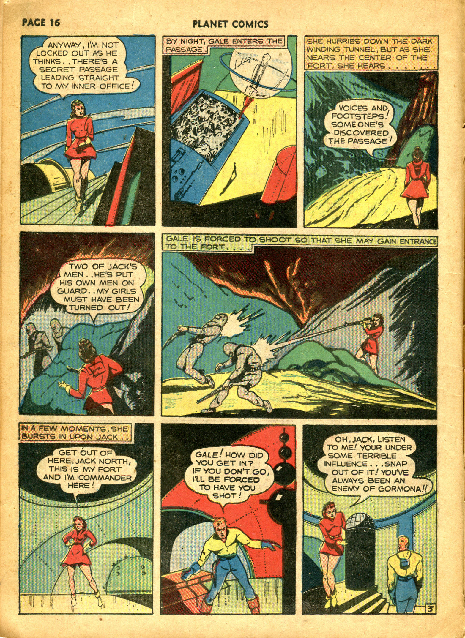 Planet Comics #10 (Fiction House), page 18. Public domain (US).