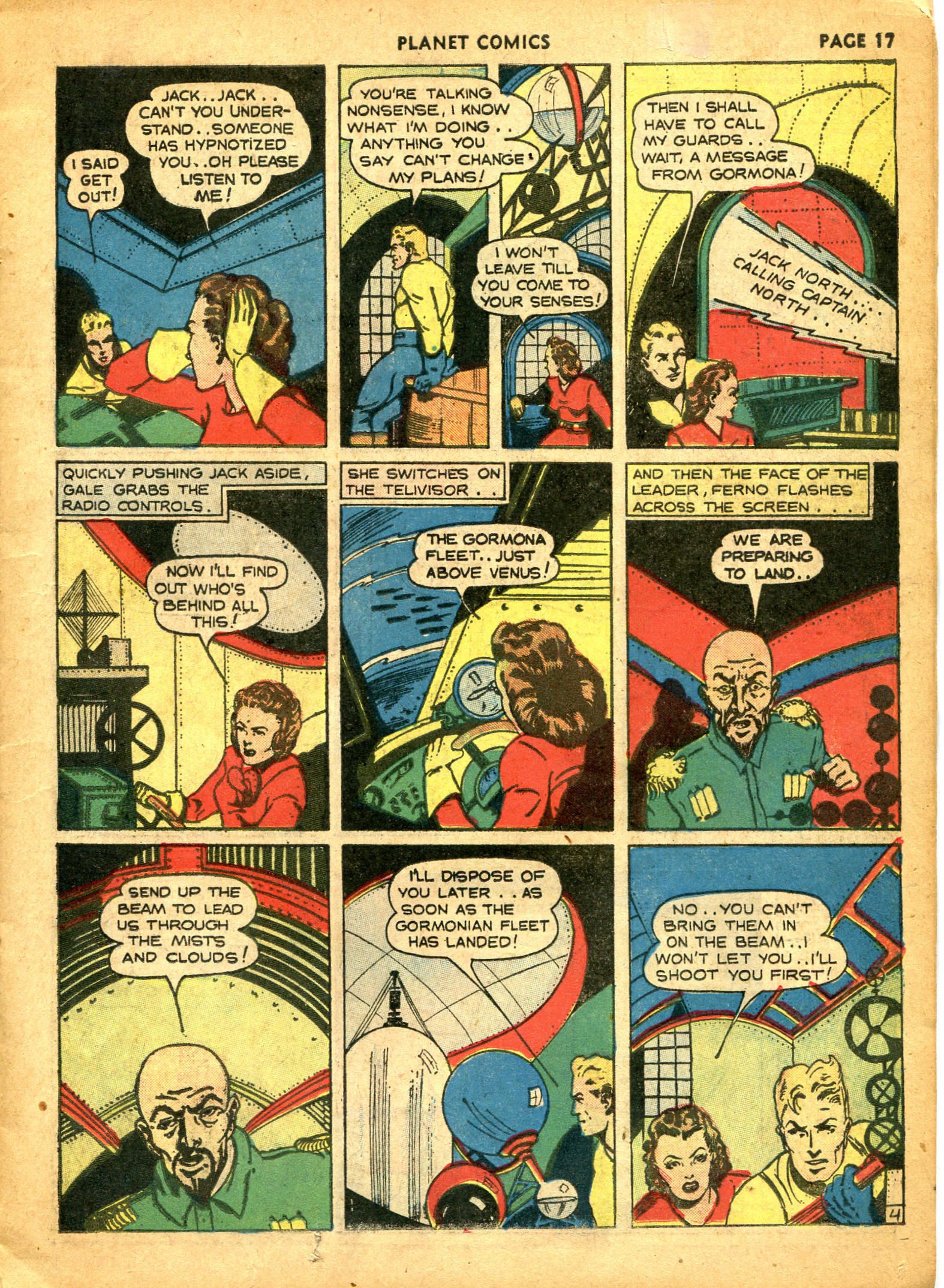 Planet Comics #10 (Fiction House), page 19. Public domain (US).