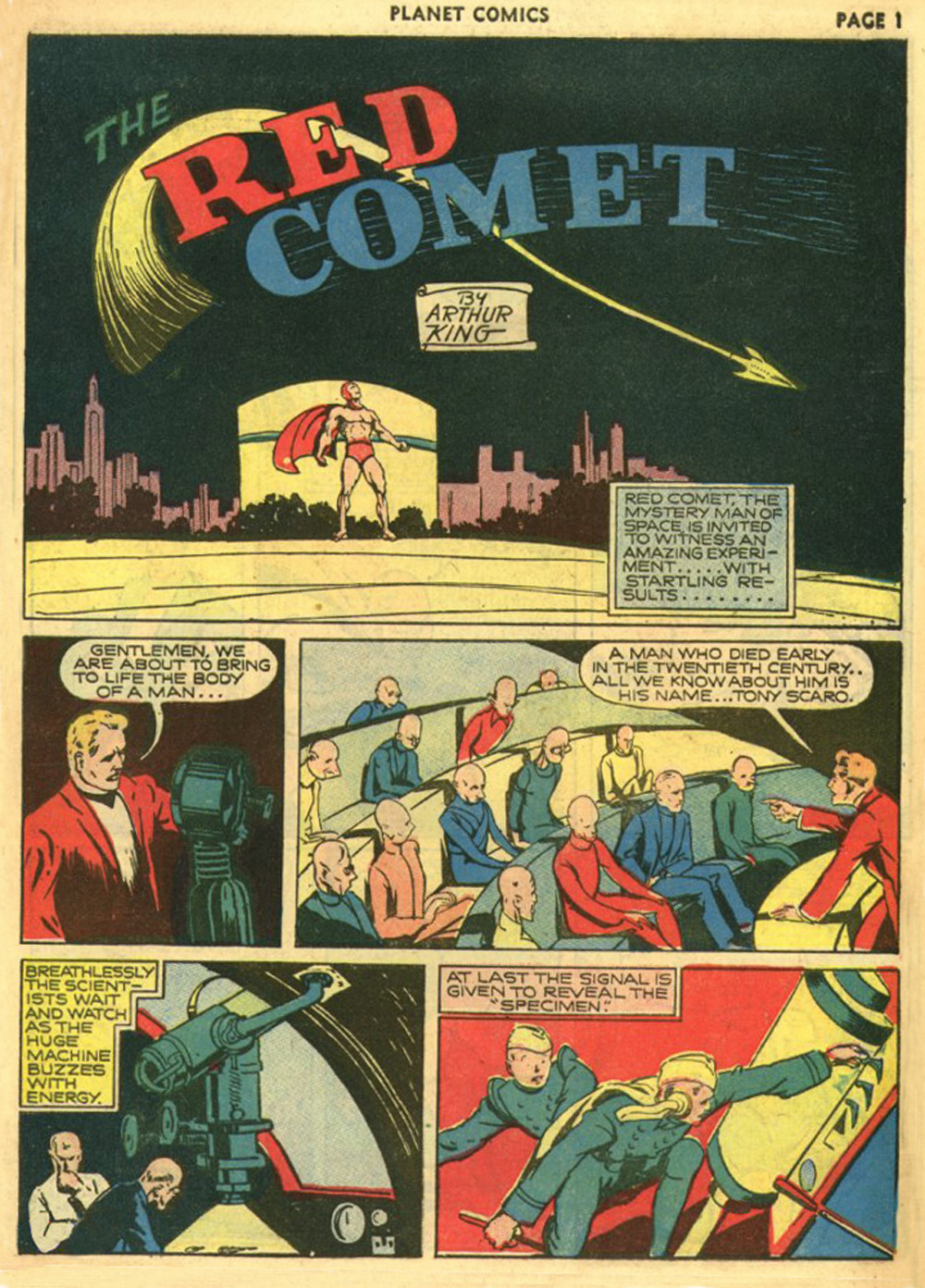 Planet Comics #10 (Fiction House), page 3. Public domain (US).