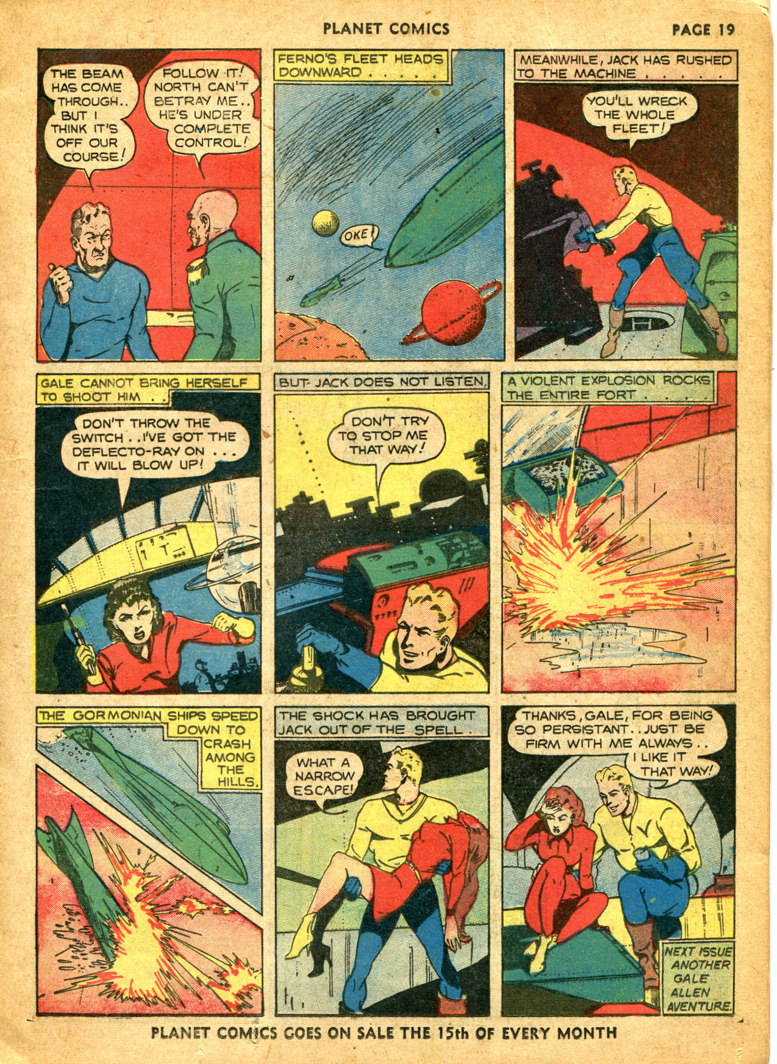 Planet Comics #10 (Fiction House), page 21. Public domain (US).