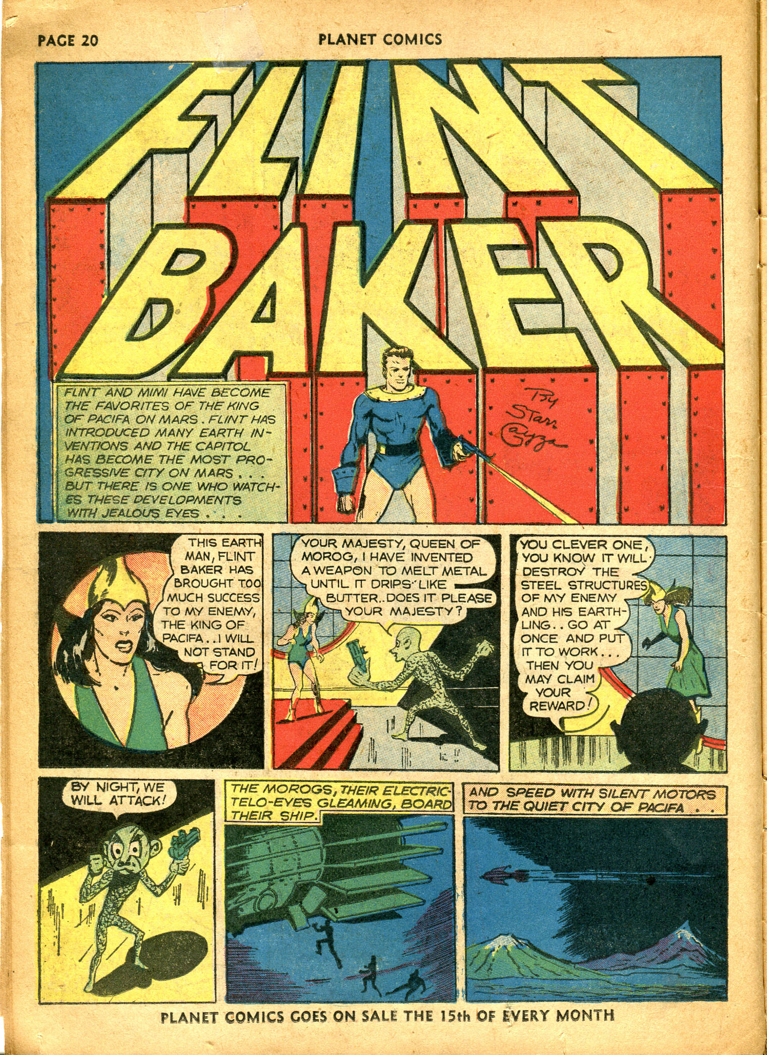 Planet Comics #10 (Fiction House), page 22. Public domain (US).
