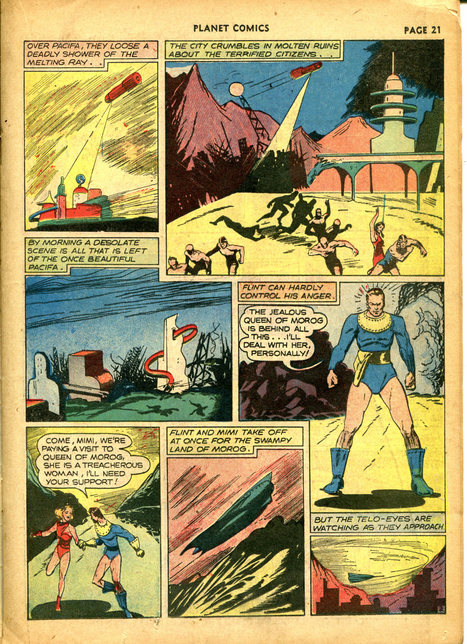 Planet Comics #10 (Fiction House), page 23. Public domain (US).