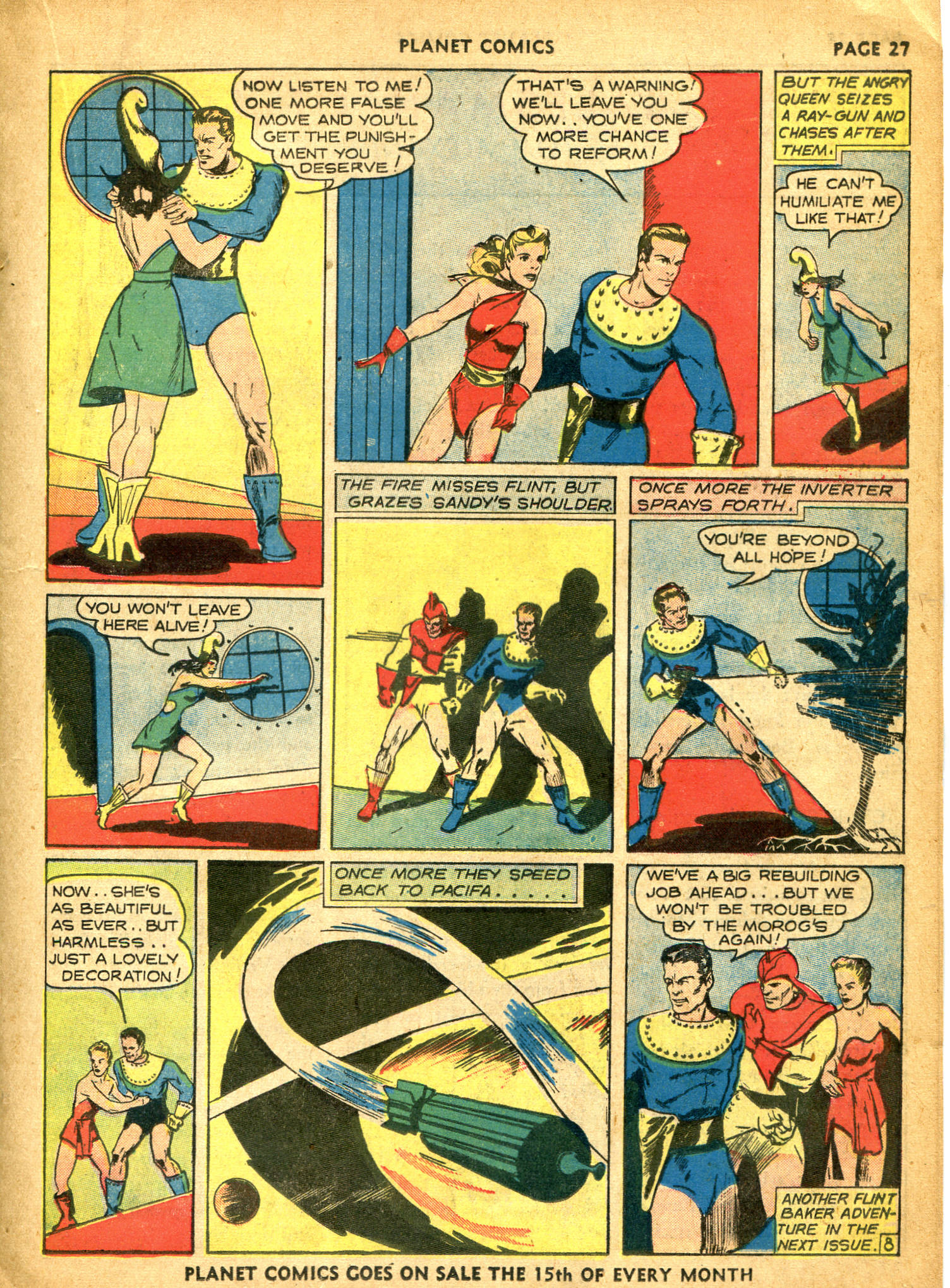Planet Comics #10 (Fiction House), page 29. Public domain (US).